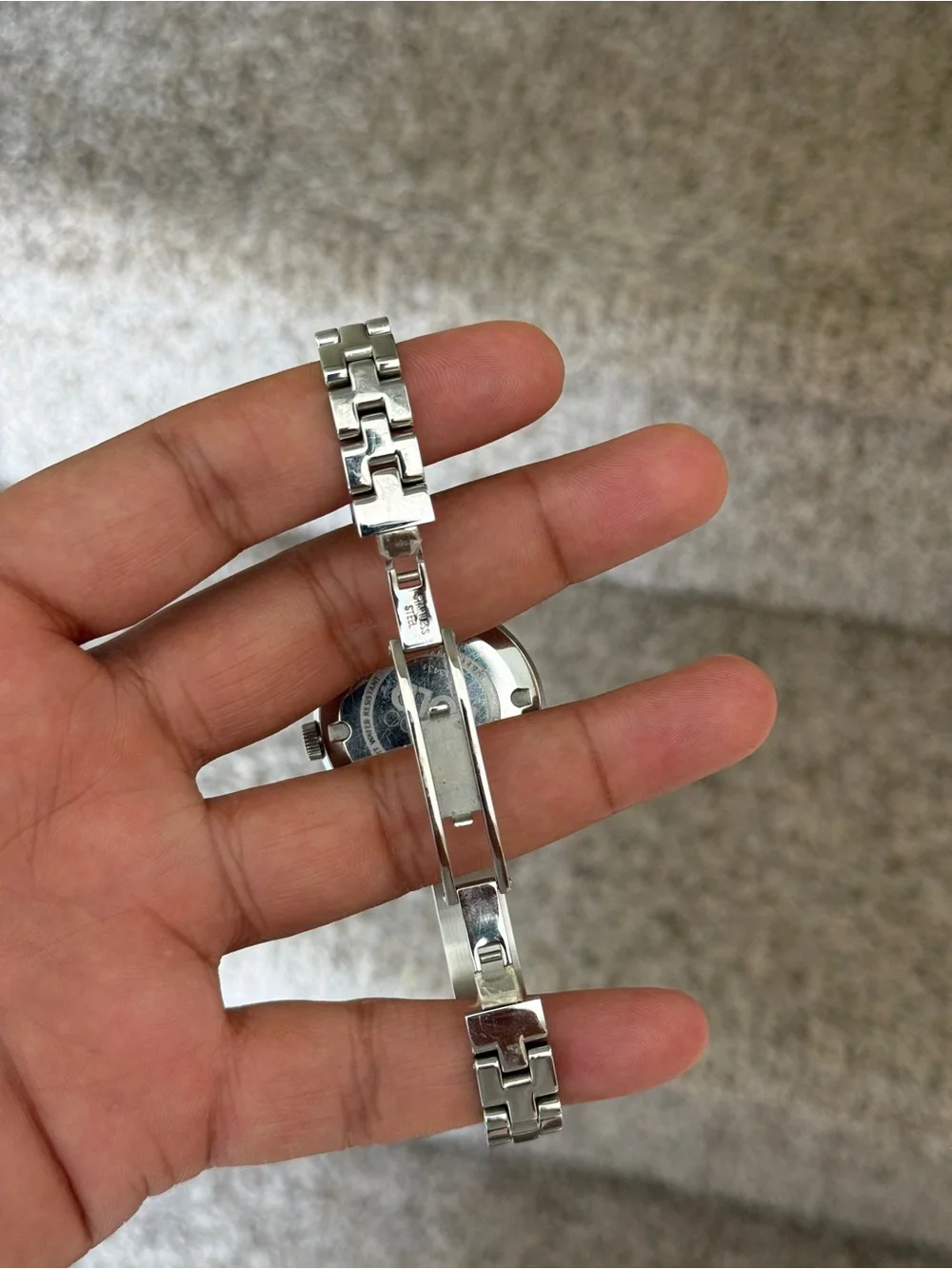 MOVADO Bold Silver Dial Stainless Steel Ladies Watch bangle